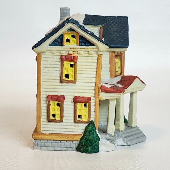 VINTAGE NOMA Dickensville Porcelain Lighted House BNIP W/ CORD Christmas Village - Picture 7 of 8